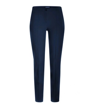 Navy Slim Fit High Waist Pants