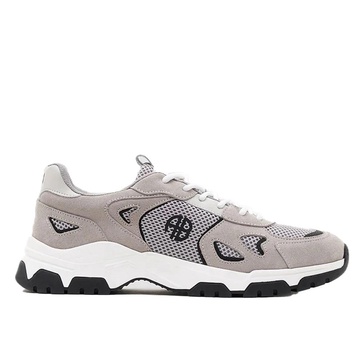 Retro Athletic Sneakers - Gray