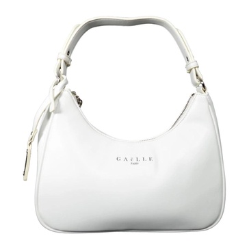 White Smooth Eco-leather Hobo Bag