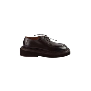 POLLICIONE derby in dark brown leather