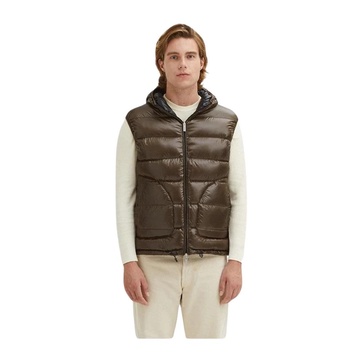 Reversible Hooded Vest with Zip