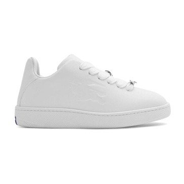 BURBERRY Elegant White Leather Low-top Sneaker