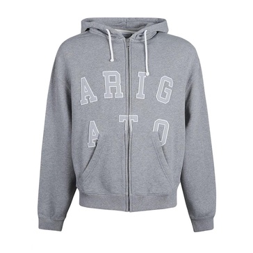 Grey Zip Hoodie Sweatshirt AW24