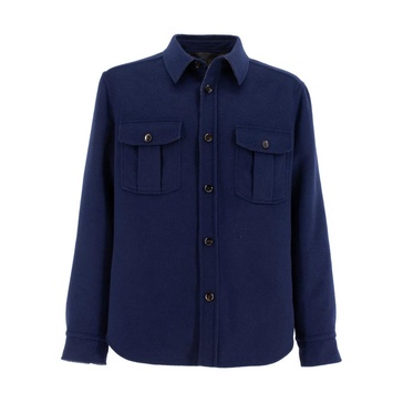 Double Cashmere Shirt Jacket