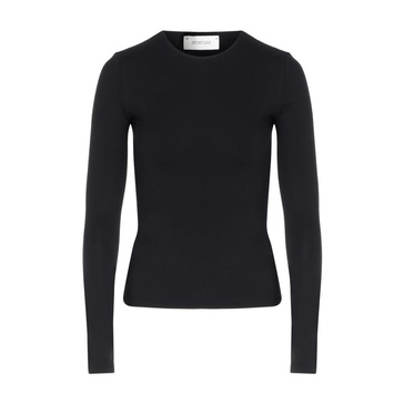 Long Sleeve Jersey T-shirt in Black