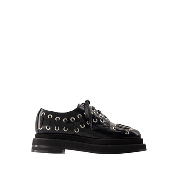 Simone Rocha Heart Toe Grommet Brogue Loafers