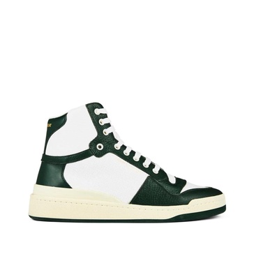 Saint Laurent Round Toe Lace-Up Sneakers