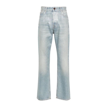 Clear Blue Straight Leg Denim Jeans