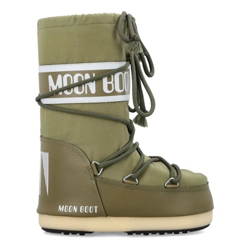 Khaki Icon High Nylon Boots