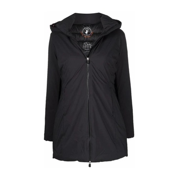 Black Rachel Short Parka Coat