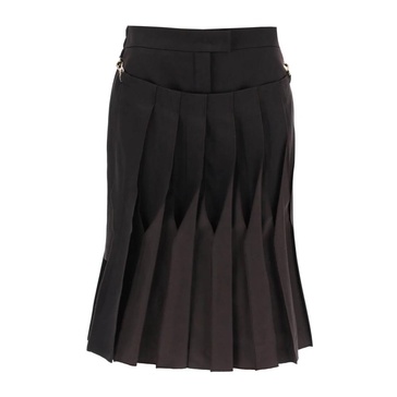 duchesse skirt with pleated panel