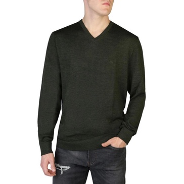 Mens Long Sleeve V-Neck Wool Sweater