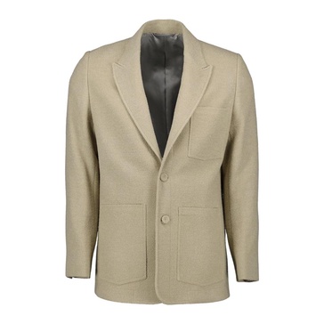 Wool blazer with peak lapel