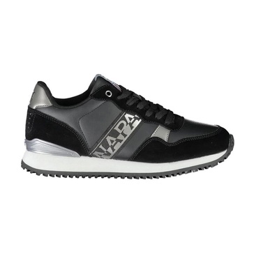 Polyester Sneaker with Contrasting Details and Logo Print