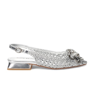 Silver Ballet Flats for Summer