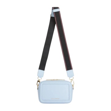 Blue Fabric Camera Bag with Eyelike Buckle