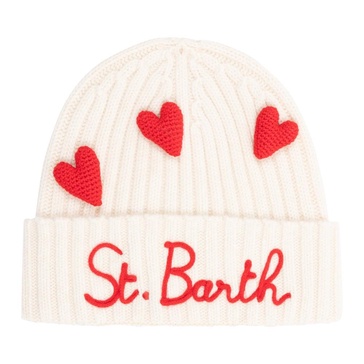 Multicolour Heart Beanie with Logo Embroideries