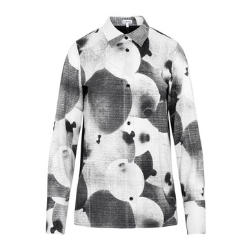 abstract-print shirt