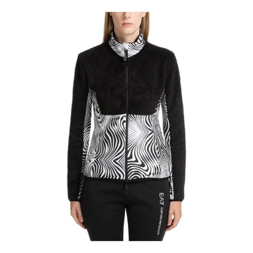 Abstract Multicolour Zip-Up Sweatshirt