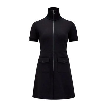 MONCLER WOMENS ZIP DRESS Size: S, colour: NAVY