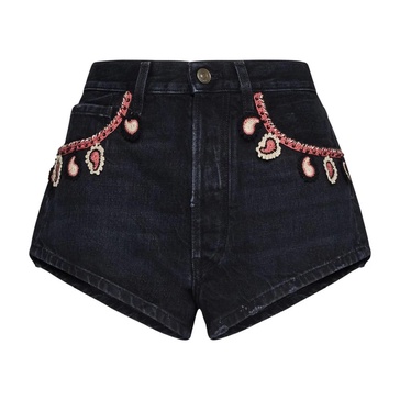 Black Denim Energy Shorts