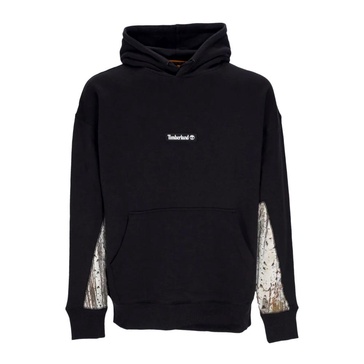 Black Hoodie with Printed Inserts