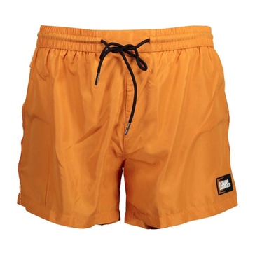 Orange Beachwear Swim Trunks Men