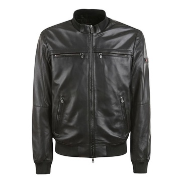 Black Bomber Nappa Coat