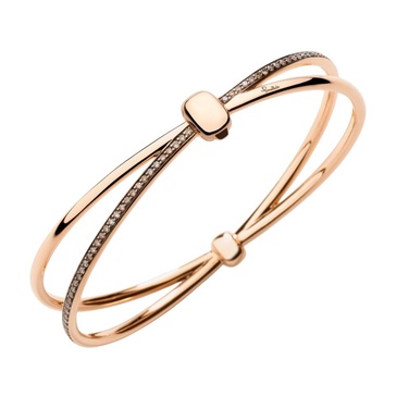 Rose Gold Diamond Bangle Together