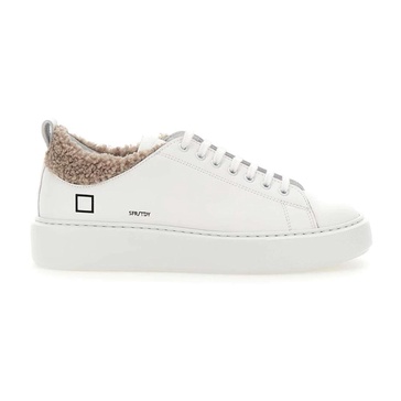 White Leather Women`s Sneakers