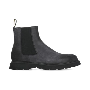 Grey Suede Chelsea Boots for Men