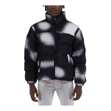 EX-RAY AOP Blur Nylon Puffer Jacket