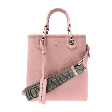 Pink Synthetic Shopping Bag