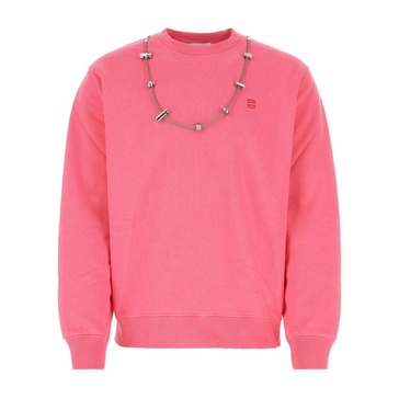 Dark pink cotton sweatshirt