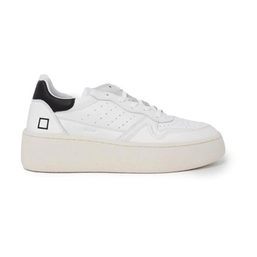 White Leather Sneakers Rubber Sole Laces