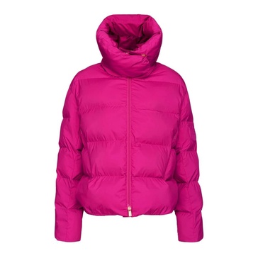 Hooded Technical Fabric Puffer Jacket