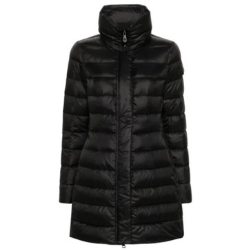 Black Quilted Down Jacket for Woman