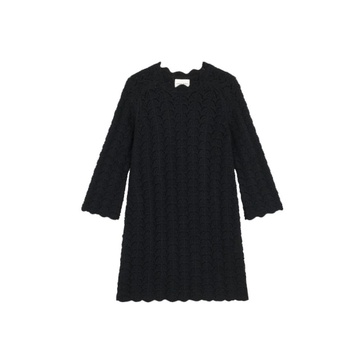 Black Ditu Crochet Dress