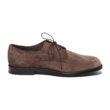 Brown Suede Derby Shoes