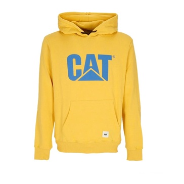 Yellow Logo Hoodie with Cat