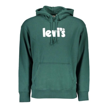 Green Hooded Cotton Sweatshirt