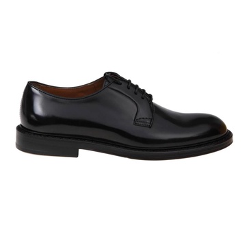 Black Calfskin Laced Shoes AW23