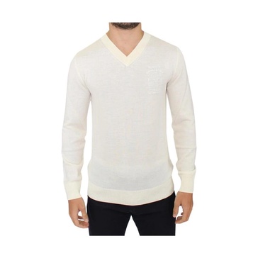 Luxurious Wool Blend V-neck Sweater