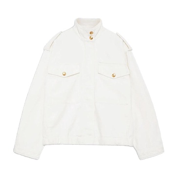 Audrey Jacket Ivory Oversize Button-Up