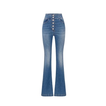 High-waisted Palazzo Jeans