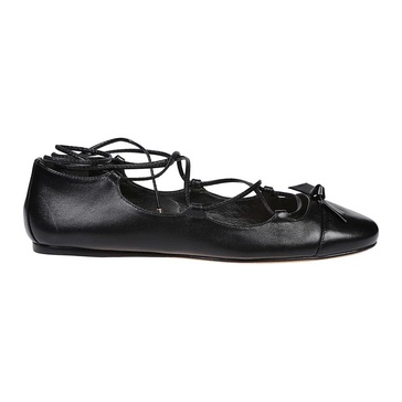 Black Slim Carita Flat Ballerinas