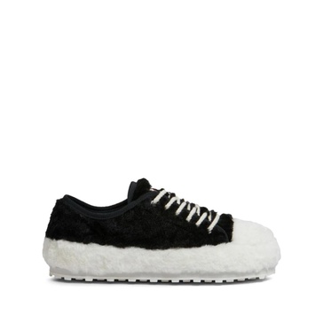 White Sneakers Teddy Shearling Bicolor