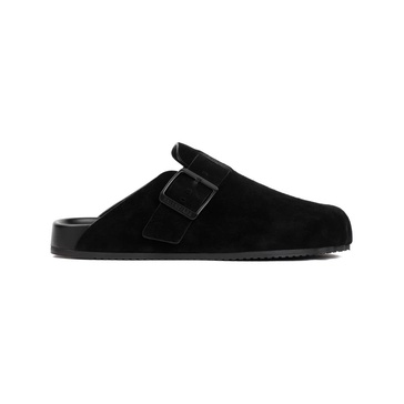 Sunday Mule Slipper-mule In Black Leather