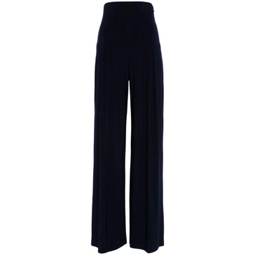 Navy Blue Wide Palazzo Trousers