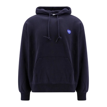 Cotton Hoodie with Logo Patch